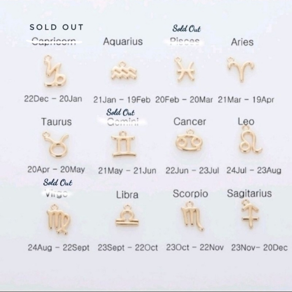 Astrological Zodiac Pendant Necklace - Picture 6 of 7